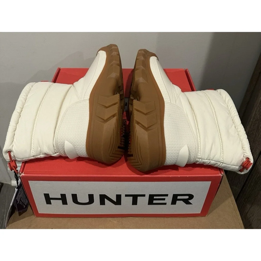 Hunter Women Size EU 43/US 11‎ Intrepid Short Snow Boots White Willow Waterproof